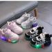  светится обувь герой спортивные туфли baby Kids черный розовый красный LED установка свет обувь ребенок обувь мужчина девочка подарок подарок 