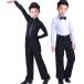  ребенок Kids мужчина латиноамериканский Dance одежда длинный рукав верх и низ 2 позиций комплект йога Berry латиноамериканский Dance тренировка надеты Mai шт. stage постановка одежда Junior бальные танцы костюм 2 листов 