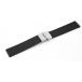  наручные часы ремень Raver 20mm 22mm 23mm 24mm чёрный черный три поломка кнопка тип двойной блокировка пряжка серебряный mr01-bk-s частота замена 