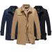  тренчкот мужской весеннее пальто бизнес пальто свет внешний средний пальто большой размер весна осень-зима casual 