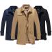  trench coat men's spring coat business coat light outer middle coat large size spring autumn winter casual 