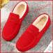  lady's moccasin lady's inside boa fur lady's shoes moccasin shoes Flat simple autumn winter warm .... put on footwear ...