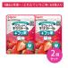 [2 шт. комплект ] планшет U xylitol + фтор .. длина клубника тест 65 шарик входить . зуб уход уход за полостью рта shuga- отсутствует зуб ... еда закуска сделано в Японии Pigeon 