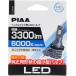 [ наличие иметь ]PIAA LEH242 LED передняя фара / противотуманая фара 6000K 3300lm 12V специальный 17W H8/H9/H11/H16 соответствующий требованиям техосмотра 2 год гарантия Piaa LEH-242
