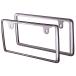 seiwaK418 number plate cover metal black chrome number plate frame front and back set number cover K-418. law vehicle inspection correspondence 