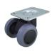 _OCAHOL_●走行音が静かで、床面へのダメージを防ぎます。●プレート式_OCAHOL_文房具・オフィス・手芸 ＞ 台車・はしご・運搬用品 ＞ キャスター ＞ キャスター用車輪