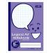 方眼5mm（14mm 実線入）入りで文字も図形も書きやすいのでどんな教科にも使えます。どちらからでも使える両面表紙、科目シール付きです。_OCAHOL_目を引く色々な表情のイラスト。色々書き込みたくなるふきだしスペース。本文には軽いロジカル...