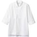 スマートなデザインに、動きやすさと衛生機能を忍ばせた白のコックコート。_OCAHOL_七分袖の男女兼用コックコート。体毛の落下を防止する袖口ネット、コートからの異物落下を防止する腰ネット付き。左袖にペン差しポケット。動きやすさをサポートする...
