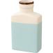 _OCAHOL_香水瓶のようなオシャレなフォルムのボトル型の陶器製の花瓶です。ホワイトとパステルグリーンのツートンカラーのシンプルデザインで、キッチンや玄関などの小さなスペースにも飾りやすい小さめサイズの花瓶です。_OCAHOL_インテリア...