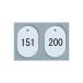 _OCAHOL_番号入番号札大（151～200）　穴径4mmφ_OCAHOL_インテリア・家具・収納 ＞ 店舗・オフィス・現場什器 ＞ 受付・エントランス・待合室 ＞ 番号札・クローク札