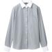 住商モンブランの飲食・カフェ　シャツ、レディス、グレーストライプ_OCAHOL_住商モンブランの飲食・カフェ　シャツ、ストライプに映える白襟が印象的_OCAHOL_文房具・オフィス・手芸 ＞ 作業服・ユニフォーム ＞ 事務服・スーツ ＞ 事...