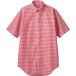住商モンブランの飲食・カフェ　シャツ、男女兼用、半袖、レッドチェック_OCAHOL_住商モンブランの飲食・カフェ　シャツ、形態安定素材を使用、豊富なアイテムを自由に組み合わせて、シチュエーションに合わせたコーディネートが可能、さまざまなワー...