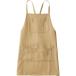住商モンブランの飲食・カフェ　エプロン、男女兼用、フリーサイズ、ベージュ、肩かけタイプ_OCAHOL_住商モンブランの飲食・カフェ　エプロン、抗菌・制電機能を付与、天然色素を用いて環境に配慮したエコ素材「オニベジ　シリーズ」、ポケットに小物...
