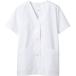 住商モンブランの調理衣、レディス半袖、ホワイト、襟なし_OCAHOL_住商モンブランの調理衣、抗菌機能を付与したレディス半袖、ポリエステル：６５％、綿：３５％の生地使用、イージーケア性に優れたスタンダードな調理衣です。_OCAHOL_文房具...