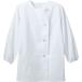 住商モンブランの調理衣、レディス長袖、サイドボタンタイプ、ホワイト、襟なし、ゴム入り_OCAHOL_住商モンブランの調理衣、抗菌機能を付与したレディス長袖、ポリエステル：６５％、綿：３５％の生地使用、イージーケア性に優れたスタンダードな調理...