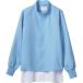 住商モンブランの工場白衣　ジャンパー、男女兼用、長袖、ブルー、袖口ネット付、腰ネット付_OCAHOL_住商モンブランの工場白衣　ジャンパー、抗菌・透け防止・吸汗速乾・制電機能を付与、吸・放湿性に優れた高機能素材で、サラッとした涼しい着心地。...