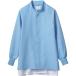 住商モンブランの工場白衣　ブルゾン、男女兼用、長袖、ブルー、袖口ネット付、腰ネット付_OCAHOL_住商モンブランの工場白衣　ジャンパー、抗菌・透け防止・吸汗速乾・制電機能を付与、吸・放湿性に優れた高機能素材で、サラッとした涼しい着心地。下...