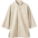 住商モンブランの調理シャツ、男女兼用７分袖、ベージュ、スタンドカラー、裾スリット付_OCAHOL_住商モンブランの調理用シャツ、男女兼用７分袖、ポリエステル６５％、綿３５％の生地使用、スタンドカラーがポイントの調理シャツです。_OCAHOL...