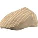 住商モンブランの飲食・カフェ　ハンティングキャップ、男女兼用、フリーサイズ、ベージュストライプ×ベージュ_OCAHOL_住商モンブランの飲食・カフェ　ハンティングキャップ、制電機能を付与、豊富なカラーを取り揃えたシンプルなハンティングキャッ...