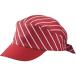 住商モンブランの飲食・カフェ　キャップ　リボンタイプ、男女兼用、フリーサイズ、レッドストライプ×レンガ_OCAHOL_住商モンブランの飲食・カフェ　キャップ　リボンタイプ、制電機能を付与、豊富なカラーを取り揃えたキャップ_OCAHOL_文房...