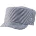 住商モンブランの飲食・カフェ　ワークキャップ、男女兼用、フリーサイズ、ネイビーストライプ、ベルトスライドイン機能_OCAHOL_住商モンブランの飲食・カフェ　ワークキャップ、シンプルデザインとスッキリとしたバックスタイルが特徴のワークキャッ...