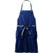 住商モンブランの飲食・カフェ　エプロン、男女兼用、フリーサイズ、ネイビー×グレー、首かけタイプ_OCAHOL_住商モンブランの飲食・カフェ　エプロン、抗菌・制電機能を付与、天然色素を用いて環境に配慮したエコ素材「オニベジ　シリーズ」、さらり...