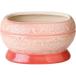 手書き風の模様が可愛いフラワーアレンジメント用陶器製ポットです。ピンクを基調にしたエレガントなデザインで、お正月やひな祭りなどのイベントにもおすすめです。_OCAHOL_手書き風の模様が可愛いフラワーアレンジメント用陶器製ポットです。ピンク...