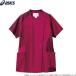 やわらかい肌ざわりで着心地快適なアシックスのレディススクラブ。しっかり伸びるストレッチ素材のスクラブで、お仕事中の体の動きをしっかりサポート。_OCAHOL_やわらかい肌ざわりで着心地快適なアシックスのレディススクラブ。バーガンディ×ワイン...