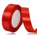 25mm красный лента упаковка длина длина 22M атлас лента рукоделие ручная работа подарок упаковка для лента красный 