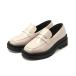  женский эмаль Loafer квадратное tu толщина низ бак подошва слоновая кость ( ликвидация запасов )