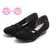  Kids Wedge подошва туфли-лодочки Cross частота формальная обувь атлас черный ( ликвидация запасов )