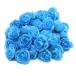  поддельный rose 50PCS продолжительный срок службы повторный использование возможность симуляция rose DIY( синий )