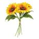 siawadeky искусственный цветок подсолнух шелк цветок букет 5 голова 5шт.@ человеческий труд декоративное растение букет .. нет цветок фотография фотосъемка свадьба рождение 