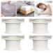 DRERIO bed блокировка простыня смещение предотвращение 4 шт. комплект / белый пол? фиксация контейнер незаметный простыня фиксация предотвращение скольжения 