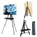 FANGCUU мольберт 55-160cm металл .. складной мобильный легкий штатив тип рука поворот высота регулировка возможность скетч элемент 