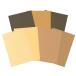 4004 PPLS цвет простой бумага цвет craft бумага Brown ассортимент 7 цвет ×3 листов A4 супер толщина . итого 21 листов 