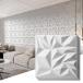 Art3d 33 листов 3D wall panel белый PVC цельный стена поверхность оборудование орнамент panel - жилье, магазин, офис, телевизор. фон 