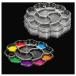  акварель Palette слива tray 13cm пластиковый краски тарелка тонировка tray акварель гуашь ak