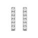 Dream Gem 14K Gold 1/10 CTW Diamond Vertical Bar Earrings (White Gold)
