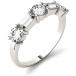 Moissanite by Charles & Colvard 5x2mm Straight Baguette Fashion Ring-s