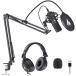 MAONO AU-A04 USB Microphone with AU-MH601 Studio Monitor Headphones Bu