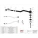NEW ROCKJOCK JOHNNY JOINT FRONT TRAC BAR,COMPATIBLE WITH 84-01 JEEP XJ