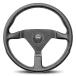 Momo MCL35BK1B Steering Wheel (Monte Carlo 350 Leather Black Stitch),