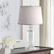 Sherry Traditional Glam Luxury Table Lamp Clear Crystal Body Gray Tape