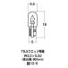  лампочка Wedge одная лампочка 12v-3W T6.5 Wedge ( особый ) лиловый 1 штук входит M&H(matsusima)