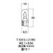  лампочка Wedge одная лампочка 12v-3.4W T10 Wedge ( средний ) лиловый 1 штук входит M&H(matsusima)