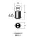  лампочка застежка двойная лампа 12v- 23/8w G18 BA15D( flat line булавка ) orange M&H(matsusima)