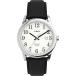 Timex ( Timex ) мужской легкий Leader кожа ремешок 38mm наручные часы Mens Standard черный / серебряный цветный / ho wa