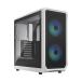 Fractal Design Focus 2 RGB White TG Clear Tint воздушный поток важность усиленный стекло panel принятие ATX PC кейс 