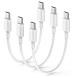 USB Type-C to C кабель короткий .(20cm/3шт.@)PD соответствует 60W внезапный скорость зарядка данные пересылка высокая прочность разъединение предотвращение белый 